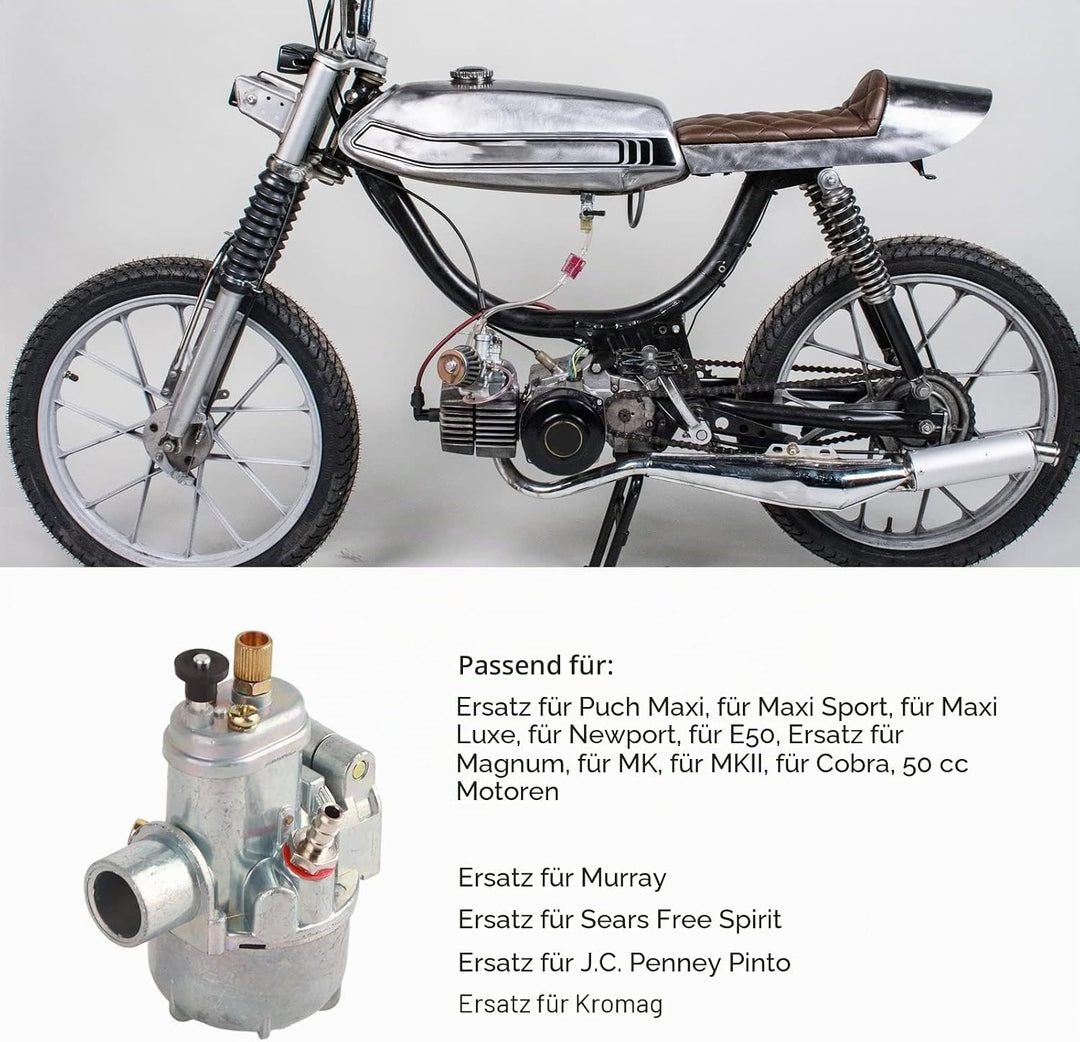 Moped Motorrad Vergaser, Yosoo 15 Mm Bing Style Carb 20 Mm Einlassdurchmesser Moped Motorrad Vergase