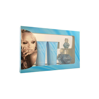 Pamela Anderson Malibu Geschenkset mit Eau de Parfum, 113 ml, Bodylotion, 113 ml, Duschgel, 113 ml,