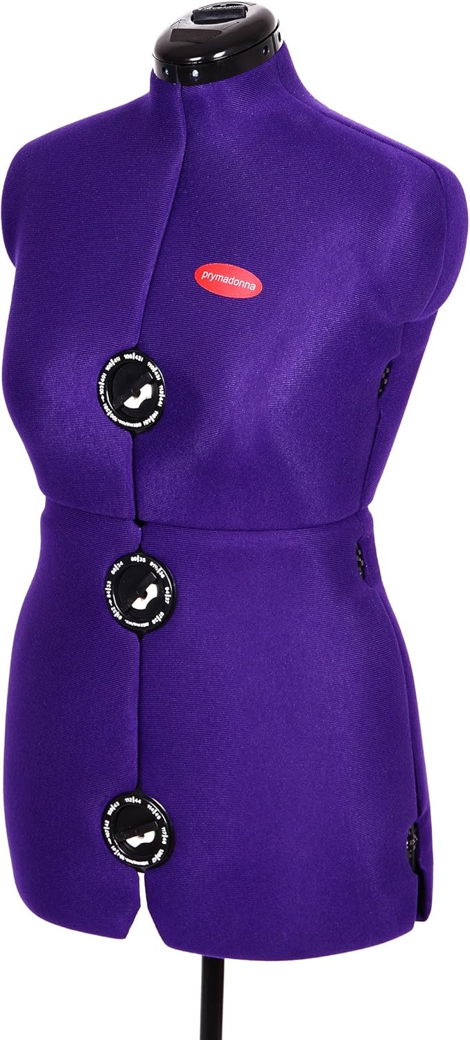 Prym 611757 Prymadonna Schneiderbüste, L, 8-teilig L Violett, L Violett