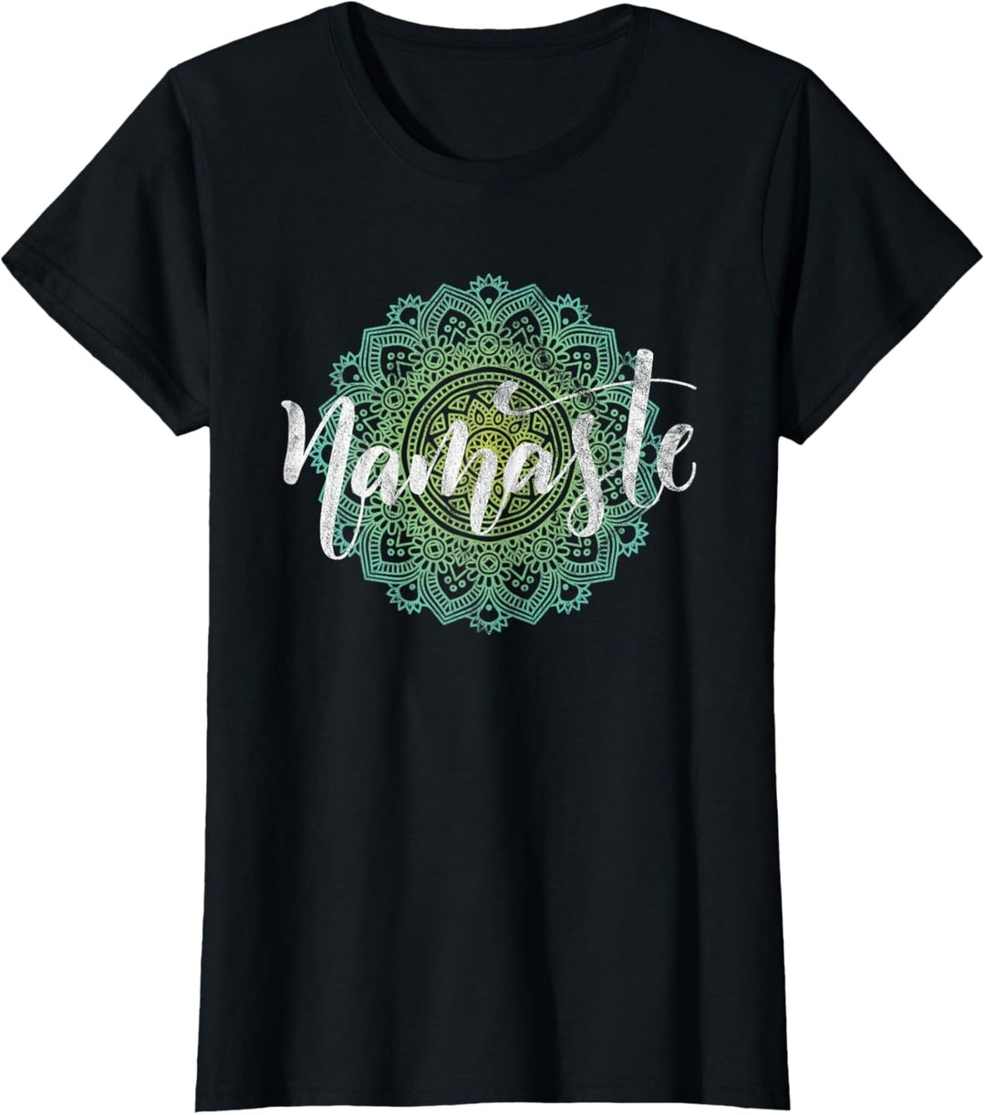 Yoga Namaste Tee Meditation Mandala Zen Spiritual Buddha T-Shirt