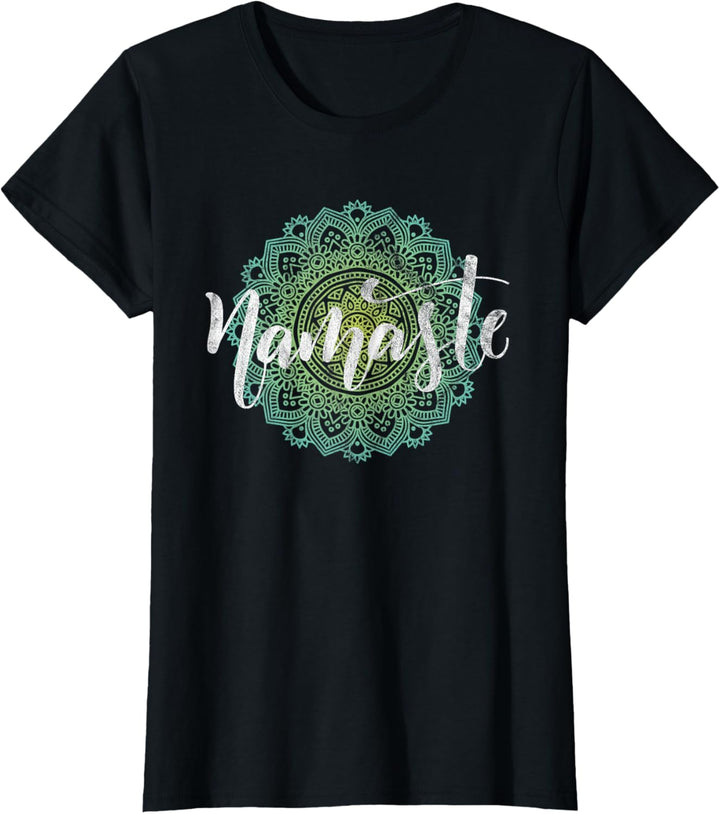 Yoga Namaste Tee Meditation Mandala Zen Spiritual Buddha T-Shirt