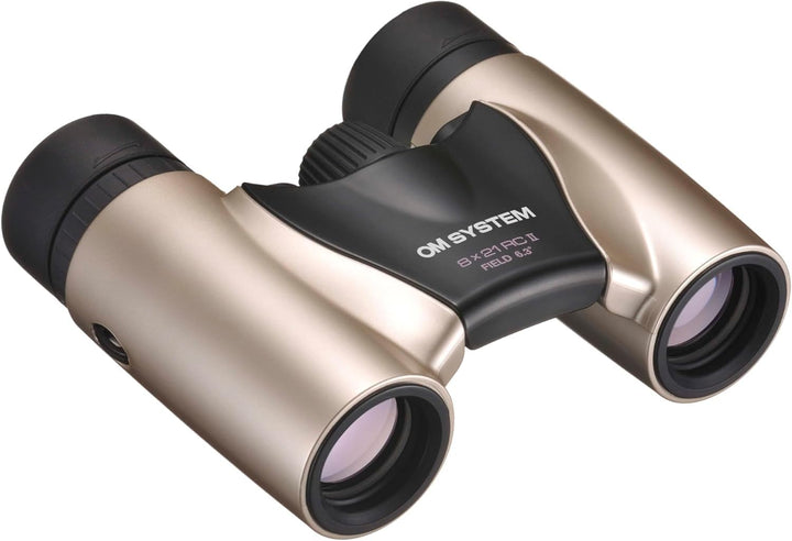 OM SYSTEM 8x21 RC II Fernglas mit Tasche und Umhängeband, Klappbar, Ultrakompakt, sehr leicht, Champ