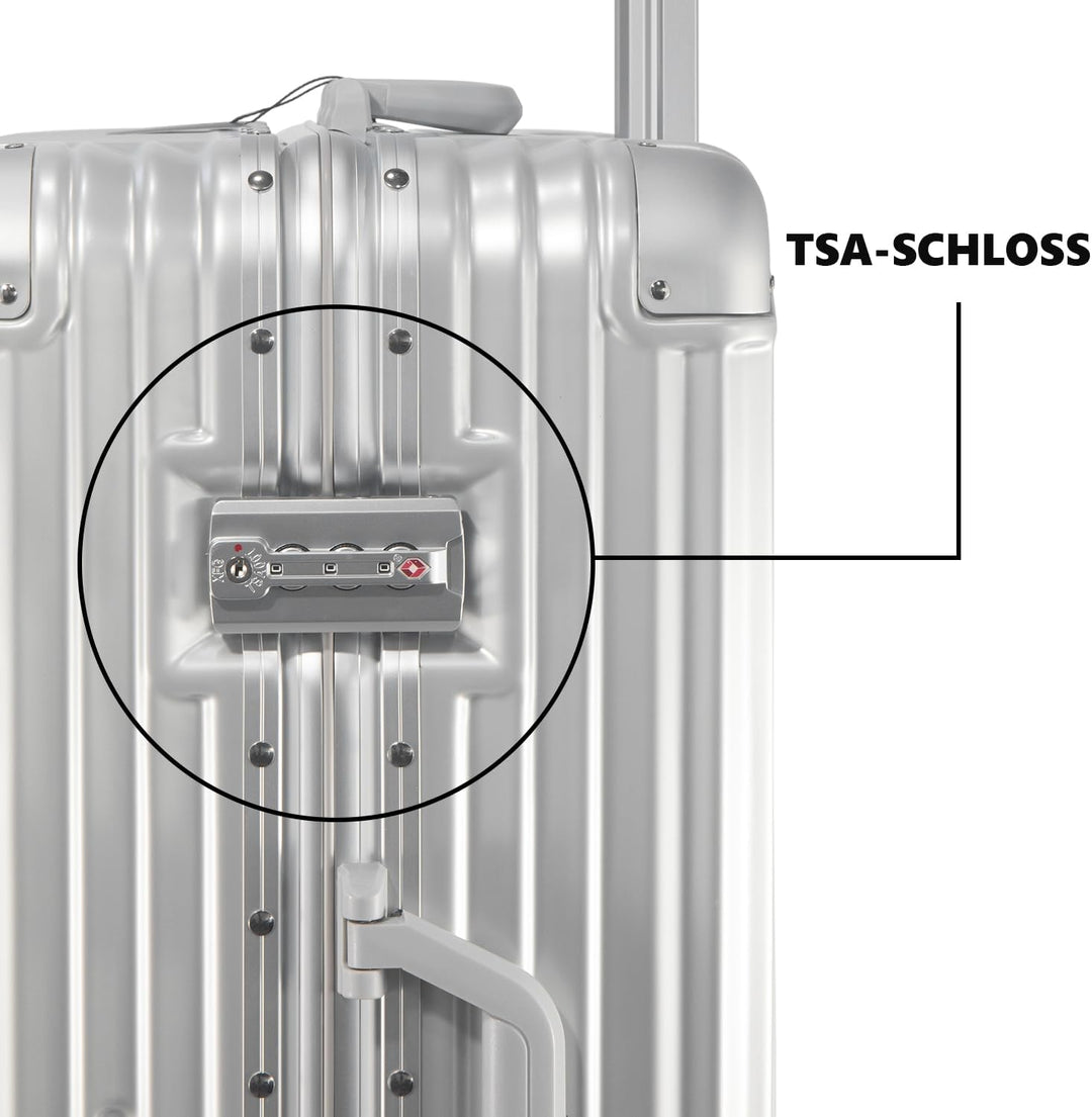 FusionShell mit Aluminiumrahmen Hartschalen-Kofferset 3-teilig, 57 68 77 cm (43L 65L 110L), Rahmenve