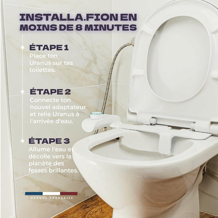 Komplettes Set für japanische selbstreinigende Toilette – französische Marke – japanisches Bidet mit