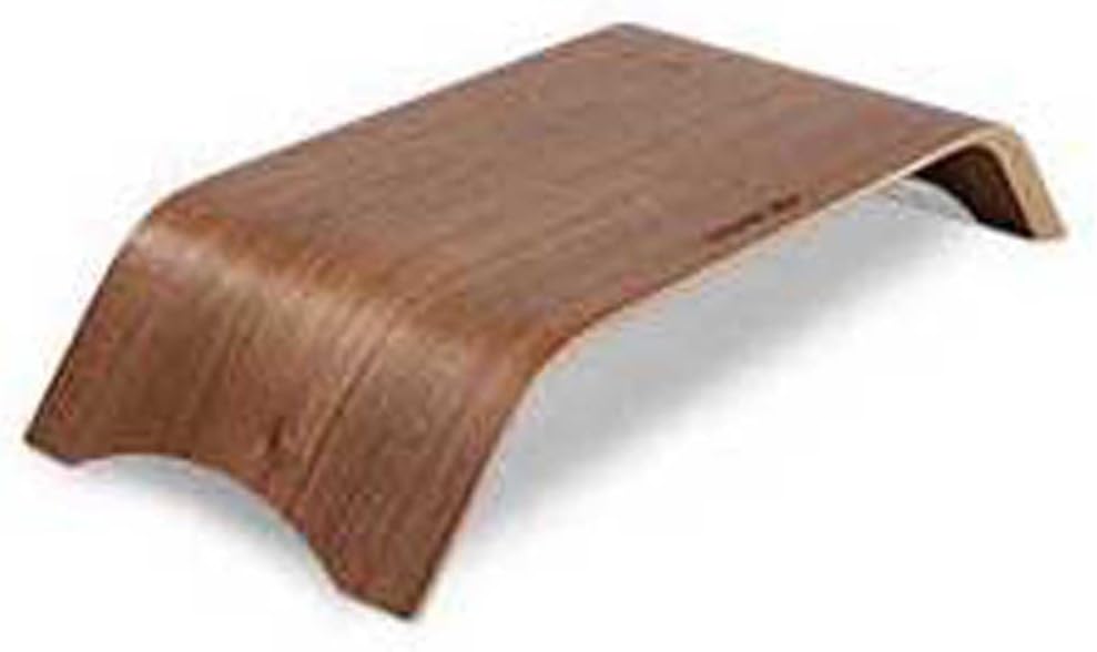 TERRATEC Holz drei, Monitor Ständer aus Echtholz, Ergonomischer Bildschirmständer,