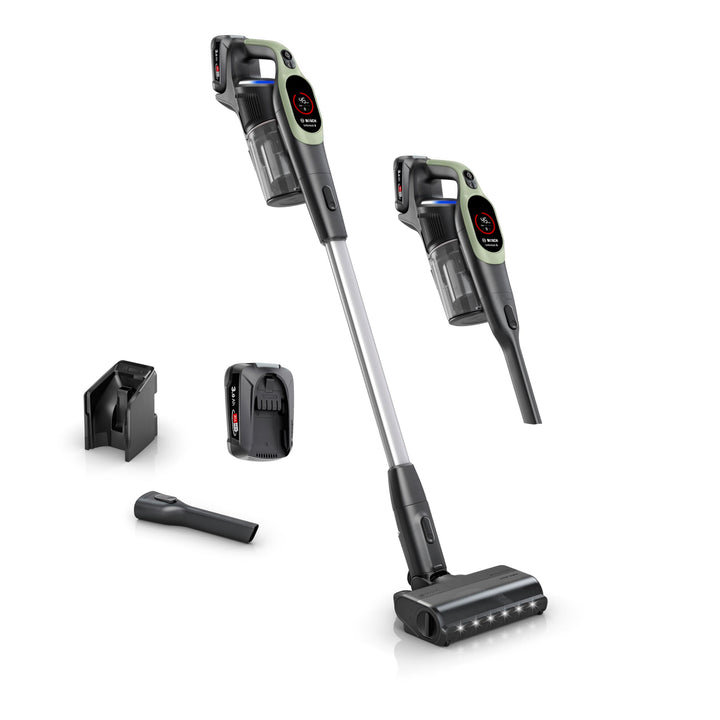Bosch Akku-Staubsauger Unlimited 9 BBS921TBA, kabellos, MicroClean Technology, Display, Staubkomprim