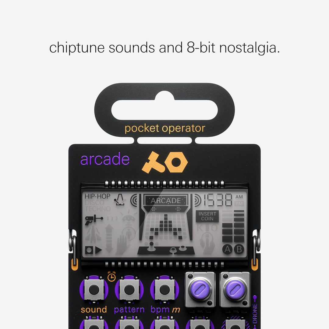 Teenage Engineering PO-20 arcade Synthesizer und Sequencer (Pocket Operator mit 16 Chords, LCD Displ