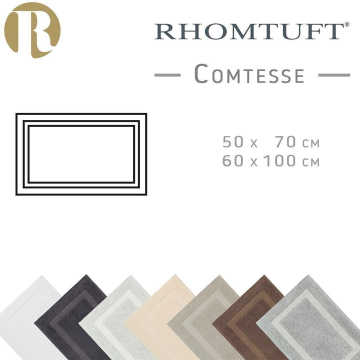 Rhomtuft Badematten Comtesse perlgrau - 11 60x100 cm, Perlgrau - 11 60x100 cm