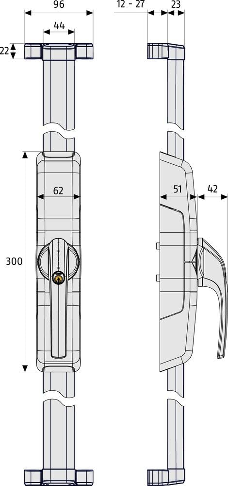 ABUS HomeTec Pro Funk-Fensterantrieb FSA3550 AL0145 - Zum schlüssellosen Öffnen von Fenstertüren auf