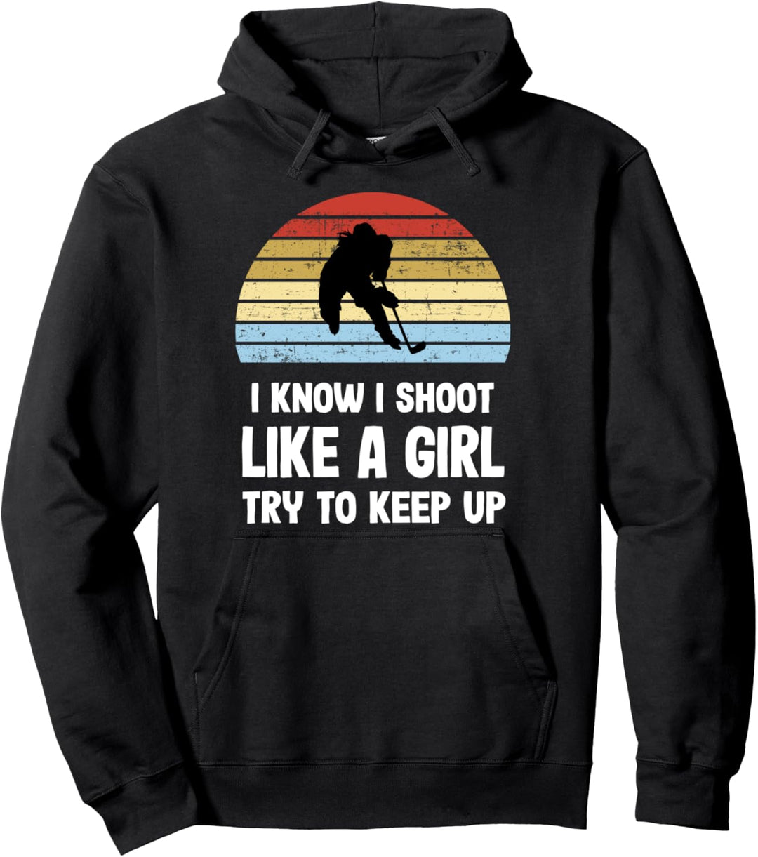 Eishockey für Damen Pullover Hoodie