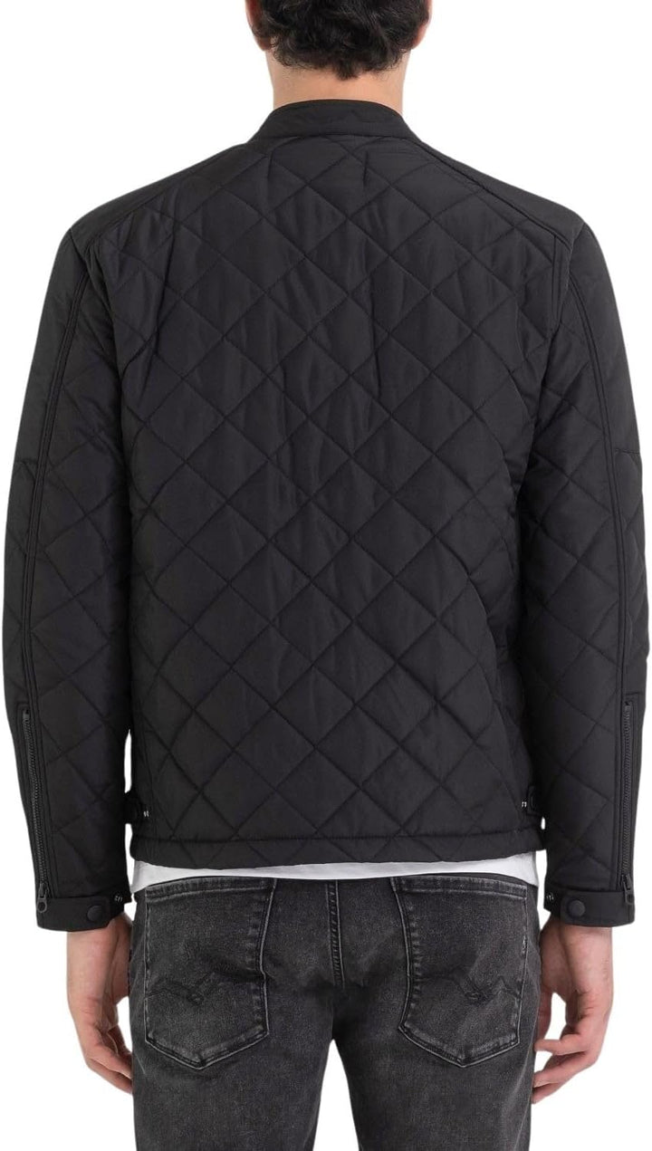 Replay Herren Steppjacke Übergangsjacke ohne Kapuze XS Black 098, XS Black 098