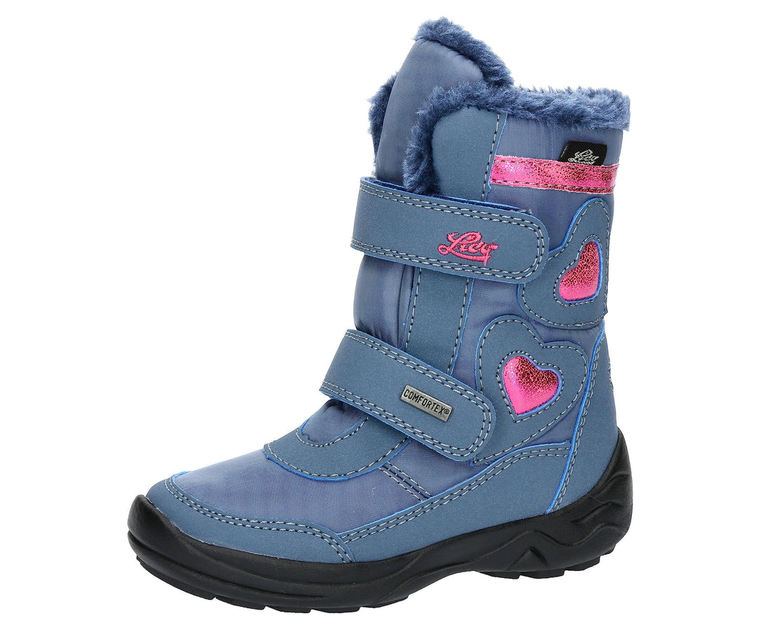 Lico Mädchen Ingra V Schneestiefel 26 EU Blau Pink, 26 EU Blau Pink