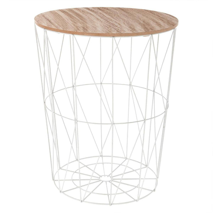 Atmosphera - Couchtisch Kumi weiss D 47 cm - Weiss, weiss