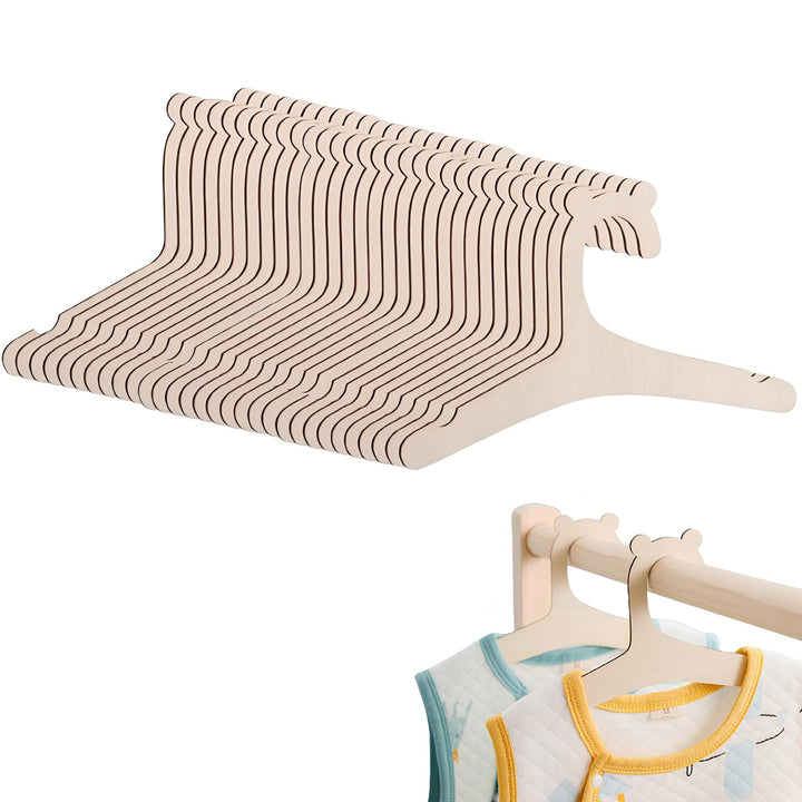 30 Stück Kleiderbügel Kinder, Baby Kleiderbügel Holz, Kinderkleiderbügel, Kinder Kleiderbügel, Kinde