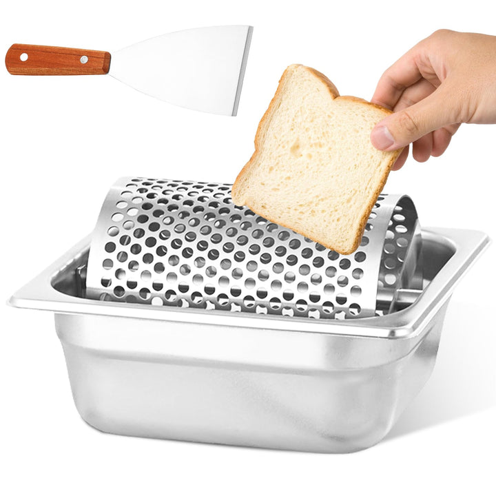 Edelstahl Butterroller, Butterrad Burger, Langlebiger Butterverteiler mit Abnehmbarem Rad - Rostfrei