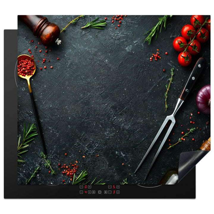 Herdabdeckplatte 59x52 cm Einteilig Herdabdeckung Abdeckplatte für Ceranfeld Abdeckung Induktionskoc