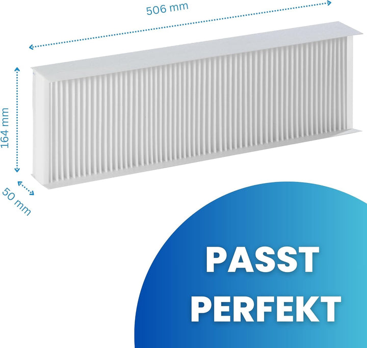 FILTERCAPS Filter für Maico WS 320, 470, WR 310, 410 - Ersatzfilterset G4+F7 AKTIVKOHLE, Ersetzt 009