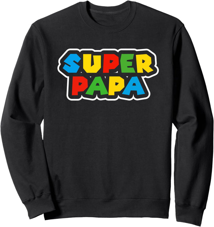 Super Papa Geburtstagsgeschenk Vater Geschenk Bester Papa Sweatshirt