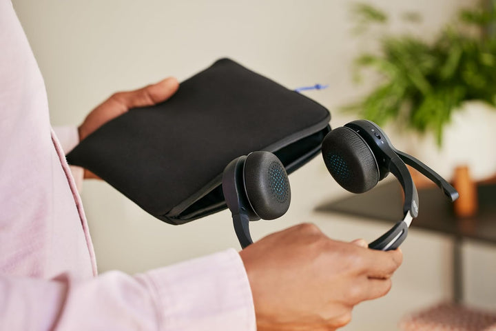 Cisco Headset 722, Wireless-Dual-On-Ear-Bluetooth-Headset mit Webex Taste, USB-A-HD-Bluetooth-Adapte
