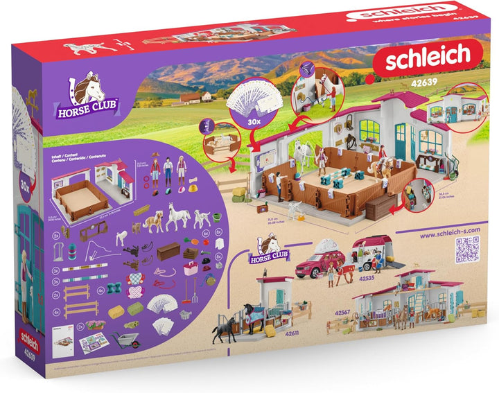 schleich 42639 Reithalle Peppertree, ab 5 Jahren, HORSE CLUB - Spielset, 179 Teile
