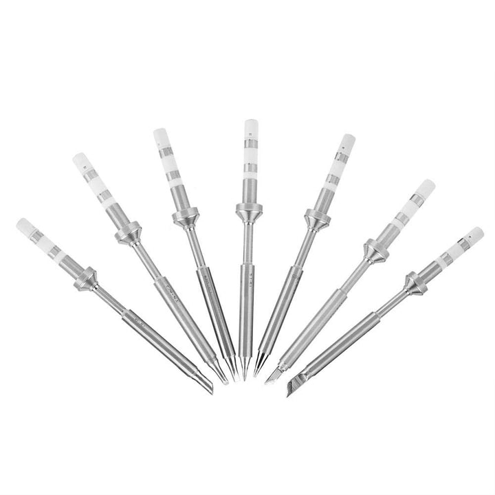 7 Arten Mini Rostfreier Stahl Lötkolbenspitze Ersatz für TS100 Tragbarer Aussenbereich Lötkolben Kit