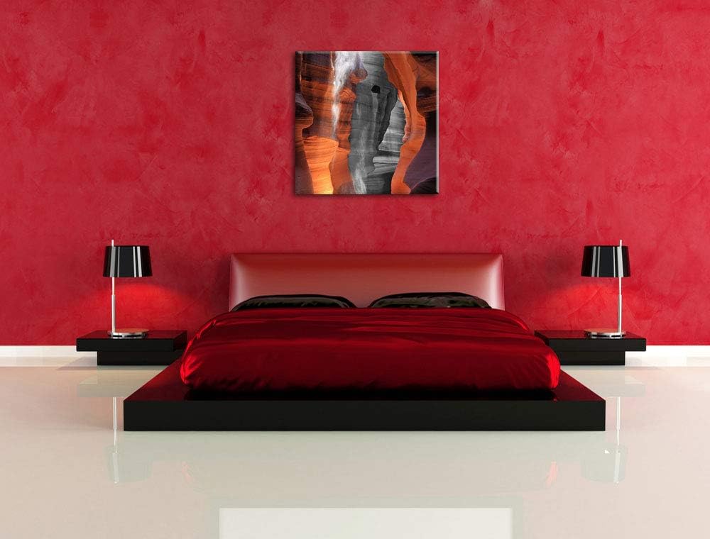Pixxprint prächtiger Antelope Canyon als Leinwandbild/Grösse: 70x70 cm/Wandbild/Kunstdruck/fertig be