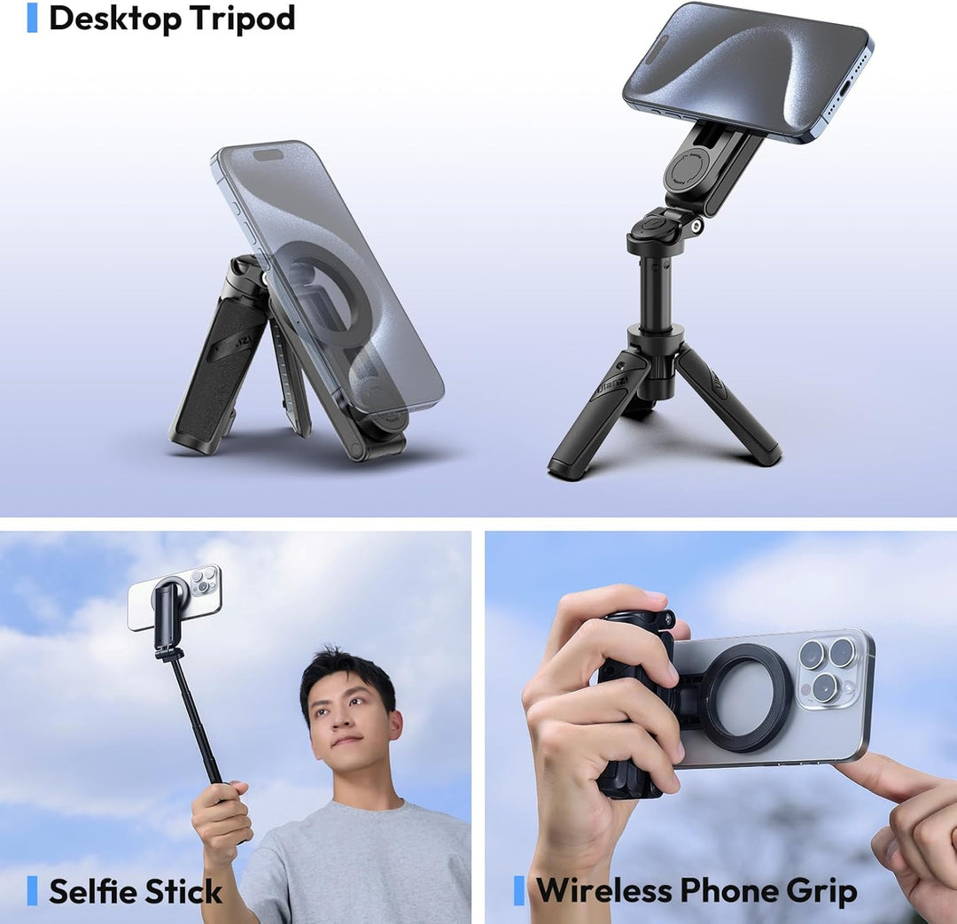 Ulanzi JJ03 Pocket Selfie Stick Stativ magnetisch mit Fernbedienung