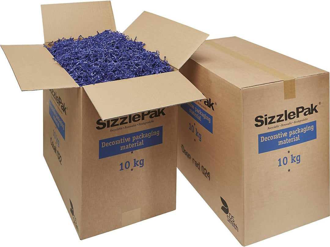 kaiserkraft | SizzlePak Papier-Füllmaterial | 10 kg | Füllvolumen 350 l | blau, Blau