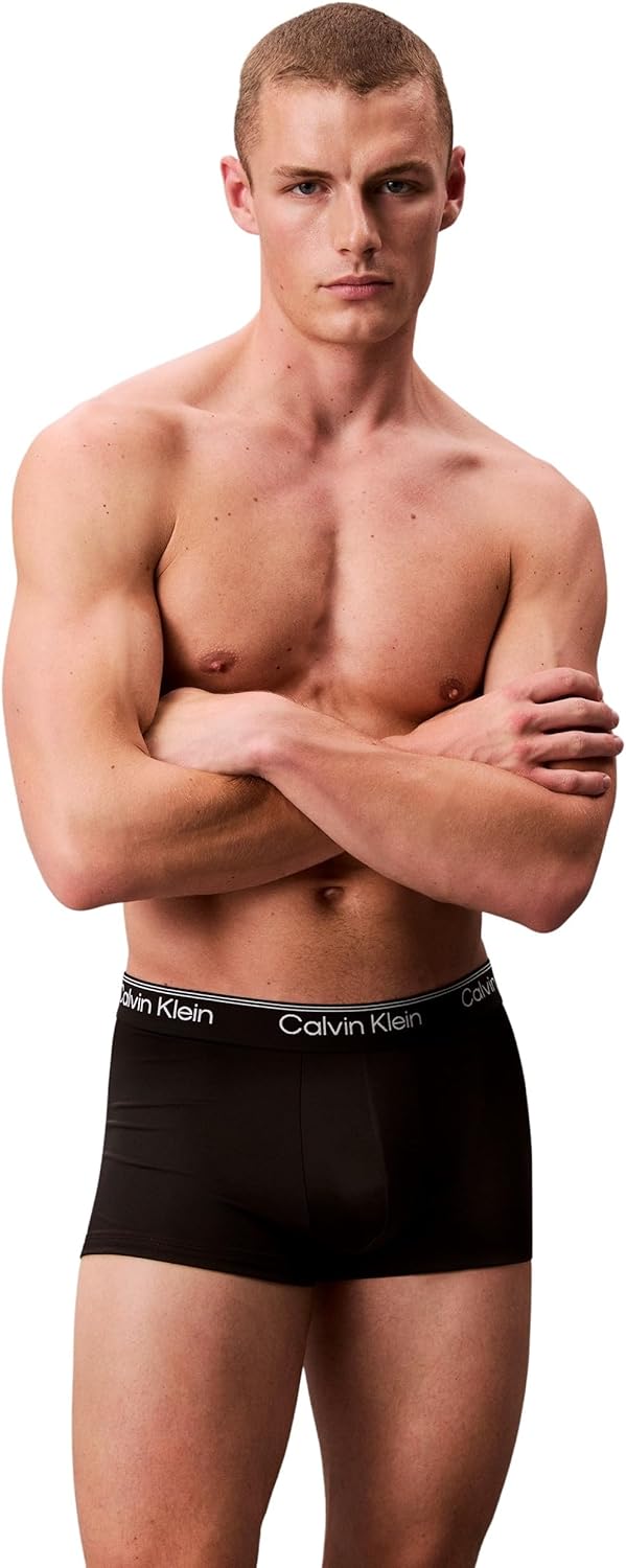 Calvin Klein Baumwolle Stretch 3 Pack Boxer Short, Schwarz Mit Blau/erdbeerfeld/schwarz XS Black (3