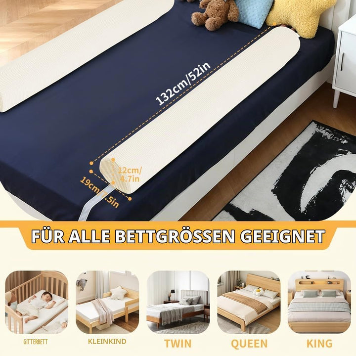 DUJUIKE Bettschutzgitter für Kleinkinder, Bettumrandung für Baby ältere Menschen, Bettgitter aus Sch
