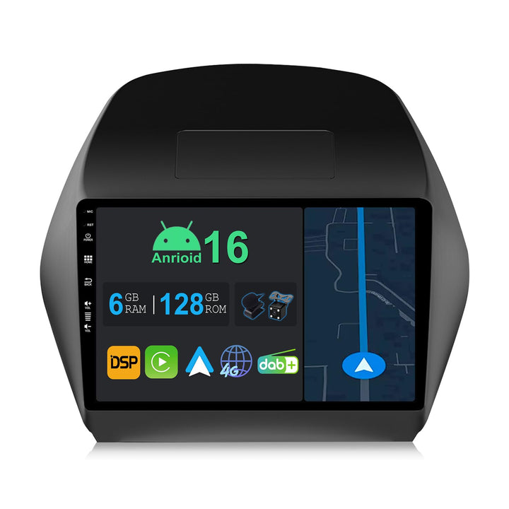10.1 Zoll Android 14 Autoradio mit Navi Für Hyundai Tucson IX35 2010-2015 | Octa Core | 6GB 128GB |