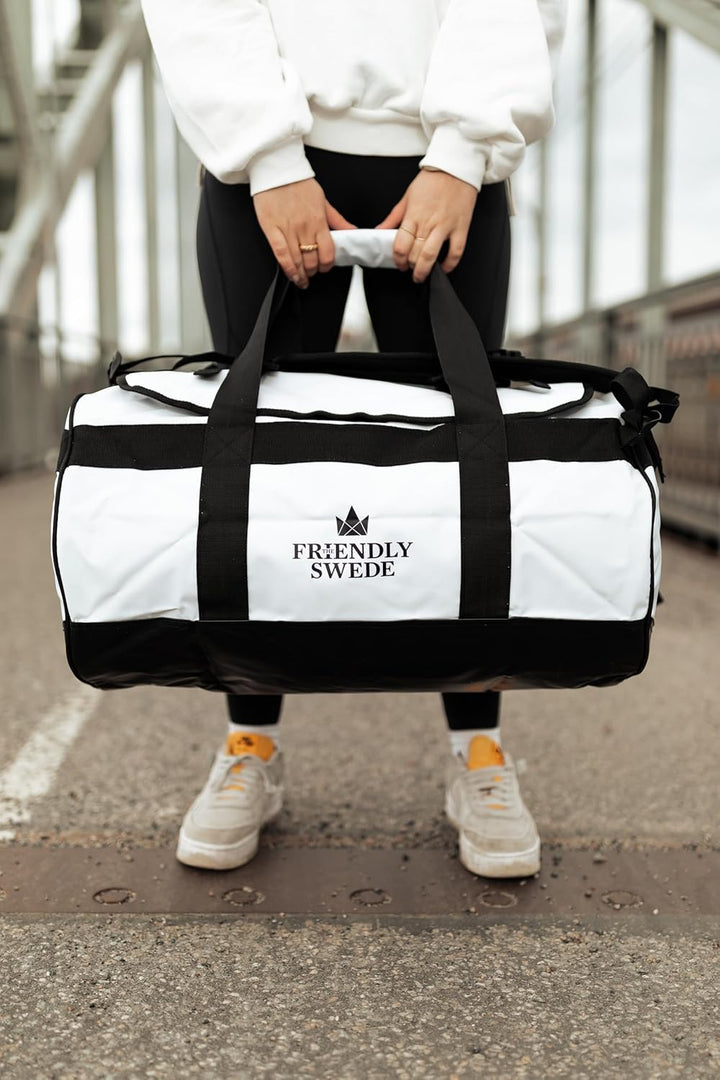 The Friendly Swede Wasserfeste Reisetasche Duffle Bag Rucksack - 30L / 60L / 90L - Seesack, Sporttas