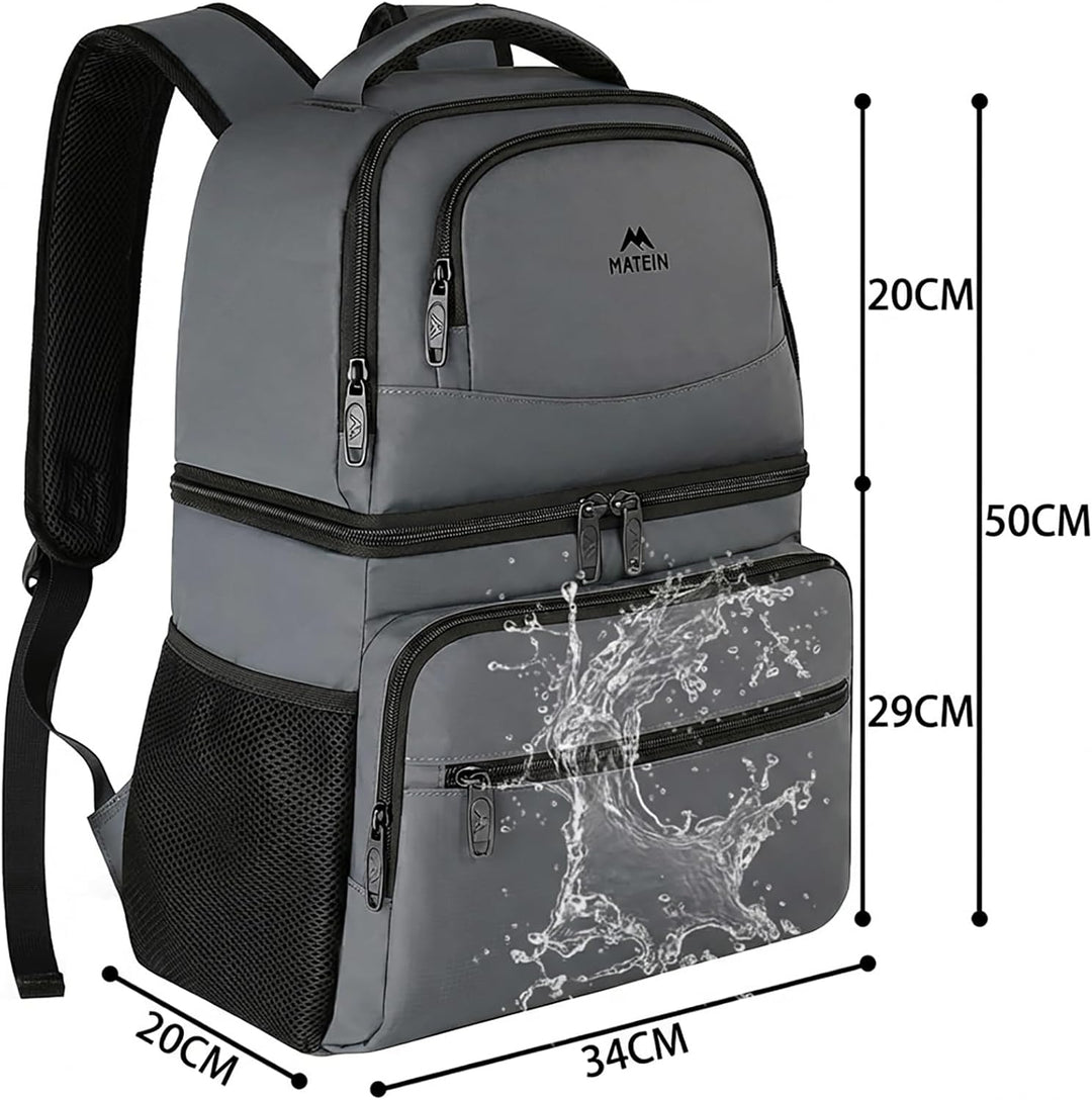 MATEIN Kühlrucksack 34L, 40 Dosen Kühlrucksack Gross, Kühltasche Rucksack | Kühl rucksack Thermo Dop