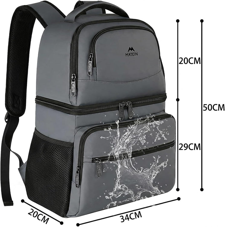 MATEIN Kühlrucksack 34L, 40 Dosen Kühlrucksack Gross, Kühltasche Rucksack | Kühl rucksack Thermo Dop