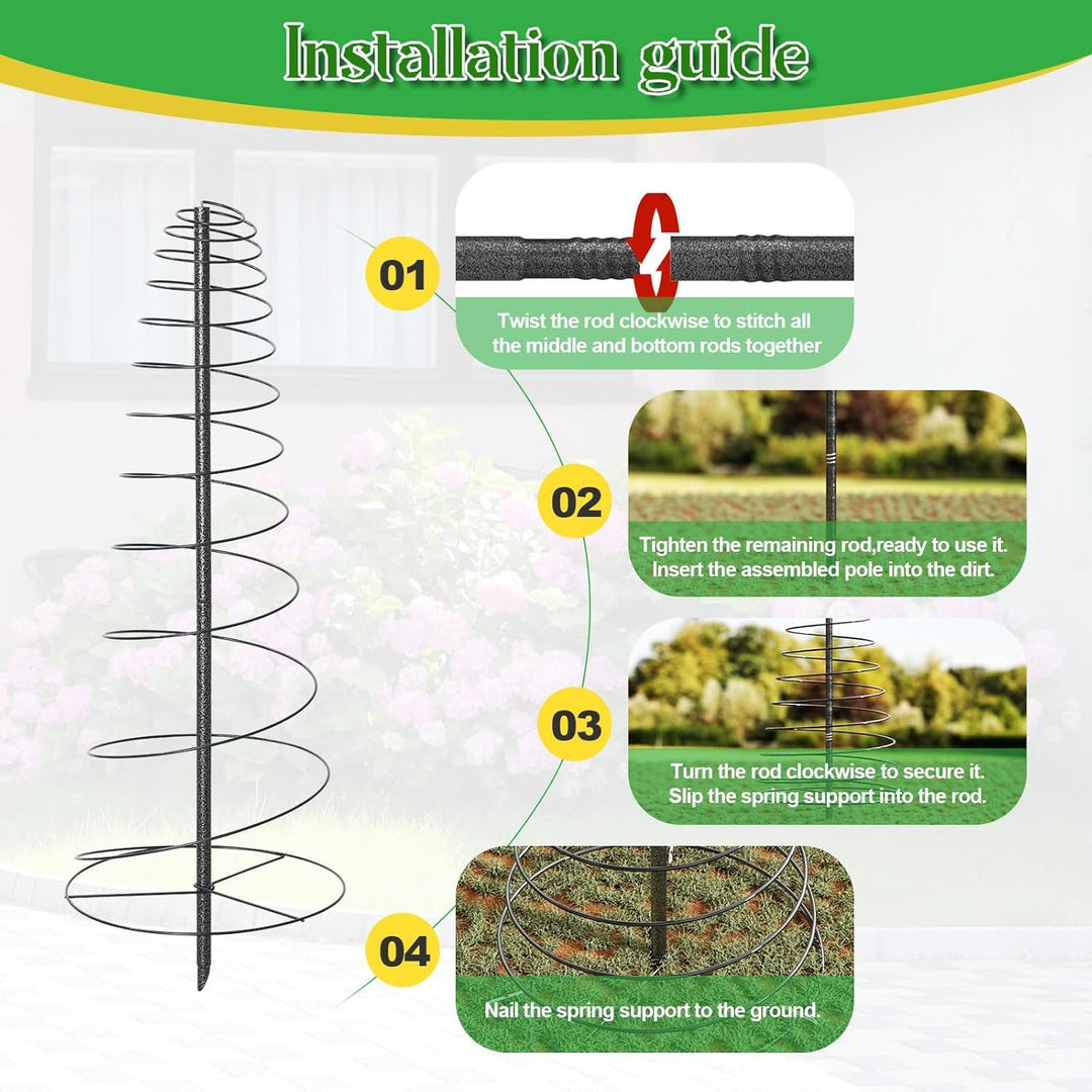 Garten Rankhilfe aus Metall Rankgitter, 120cm 2 Stück Pflanzen Rankhilfe Metall Garten Rankgitter fü