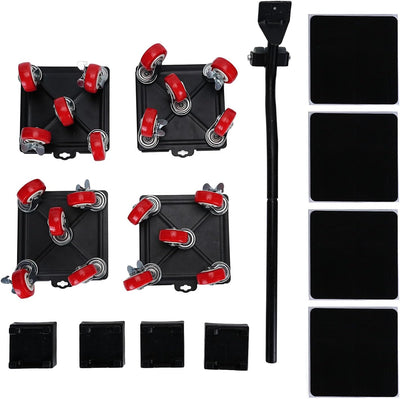 Robustes Möbeltransportwagen-Set, 3000 Kg Belastbar, mit 5 Universalrädern, Möbeltransportset, Möbel