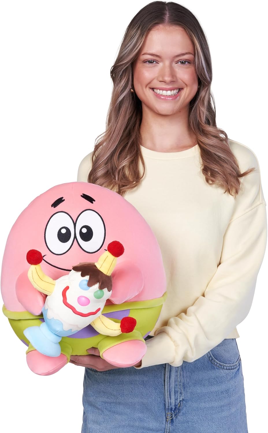Snackles Figur Spongebob Schwammkopf, 35 cm grosses Plüschspielzeug (Patrick &Goofy Goober) von ZURU