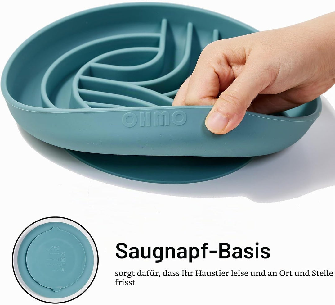 OHMO Anti Schling Napf Hund (Diamant), Antischlingnapf Hunde für Katzen Welpen, gesundes Fressen sto