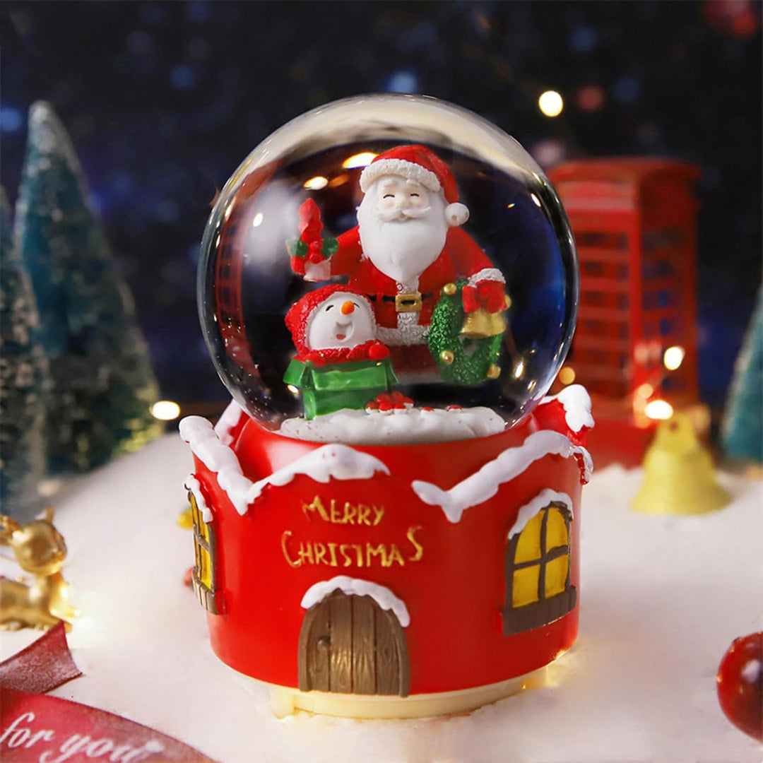XineYuor Schneekugel Weihnachten,Weihnachts schneekugel mit Musik,Weihnachtliche Schneekugeln Weihna