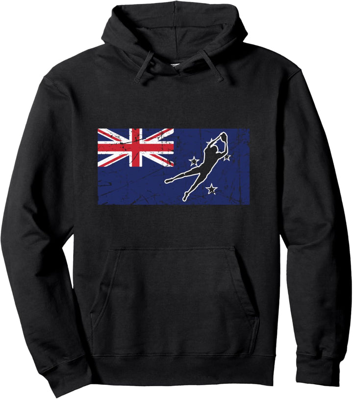 Neuseeländische Flagge – Rugby Pullover Hoodie