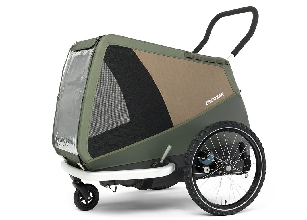 Croozer Unisex – Erwachsene Dog MikkeMoss Green Hundeanhänger, Grün, Einheitsgrösse für alle