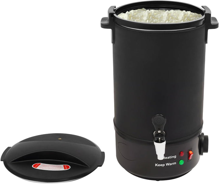 Bagyaluu Wachsschmelzer, 8L Elektrischer Wachsschmelztopf, 1100W, Einstellbare Temperatur, Auslaufha