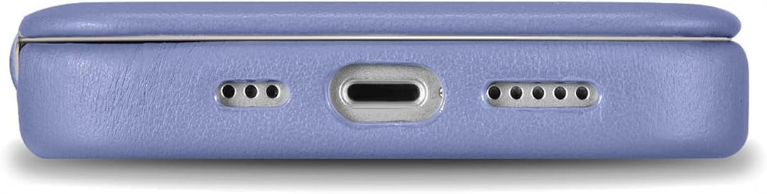 Mobiskin Hülle kompatibel mit Apple iPhone 14 (6,1 Zoll), Handyhülle mit echtem Leder, Case, Schutzh