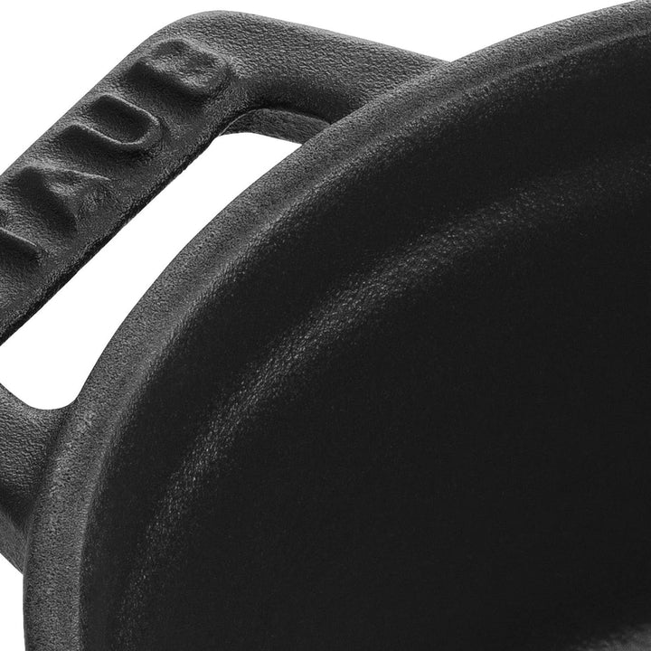 Staub 40500-101-0 Mini Cocotte, rund mit Deckel 10 cm, 0,25 L, induktionsgeeignet, mit mattschwarzer