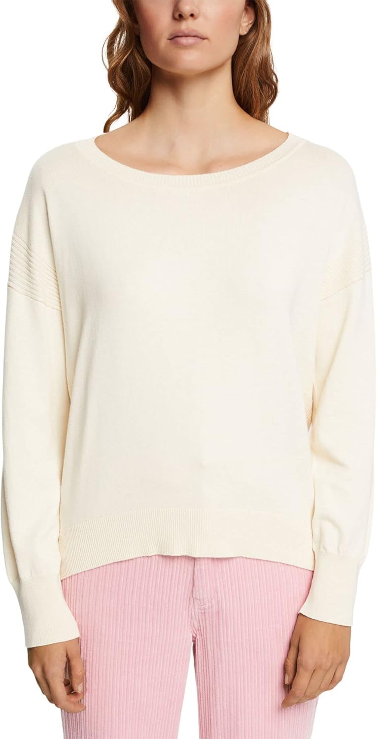 ESPRIT Damen Pullover L 055/Ice, L 055/Ice