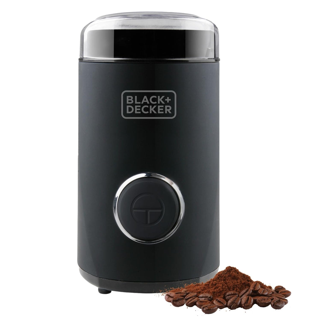 Black + Decker BXCG150E - Elektrische Mühle für Kaffee, Nüsse, Gewürze, Samen. Schnell, 150W, 50g, B