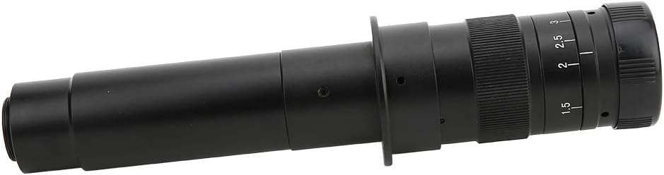 Oumefar 300X verstellbares C Mount Objektiv Industrielles 0, 7X 4, 5X Mikroskop Kameraobjektiv 25 mm