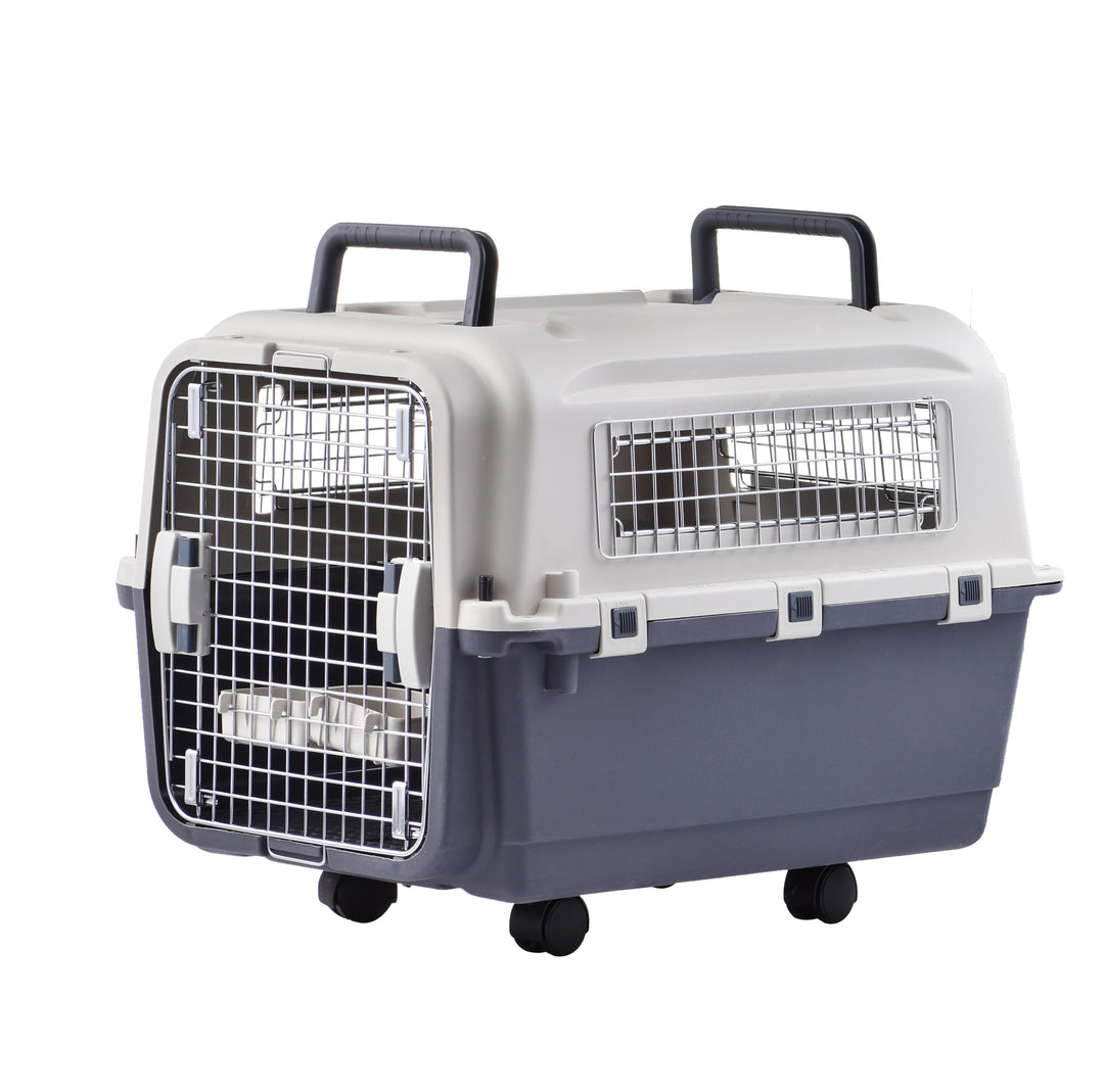 Lanco – Tragbare und atmungsaktive grosse Hundetrage aus Kunststoff. Haustiere Hunde und Katzen. Wid