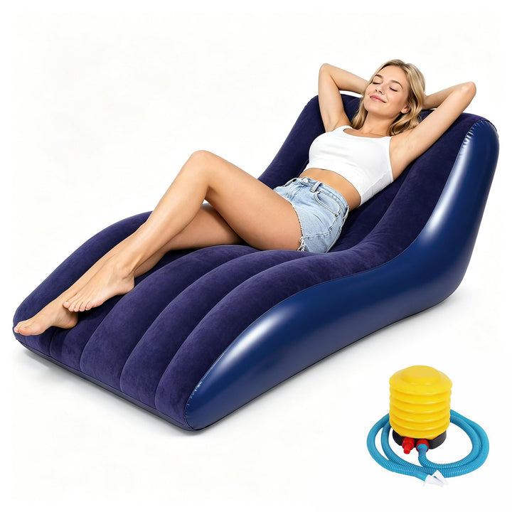 Generisch Aufblasbares Sofa, Luftsofa, Aufblasbarer Sessel, Campingsofa, Tragbare Flocking Aufblasba