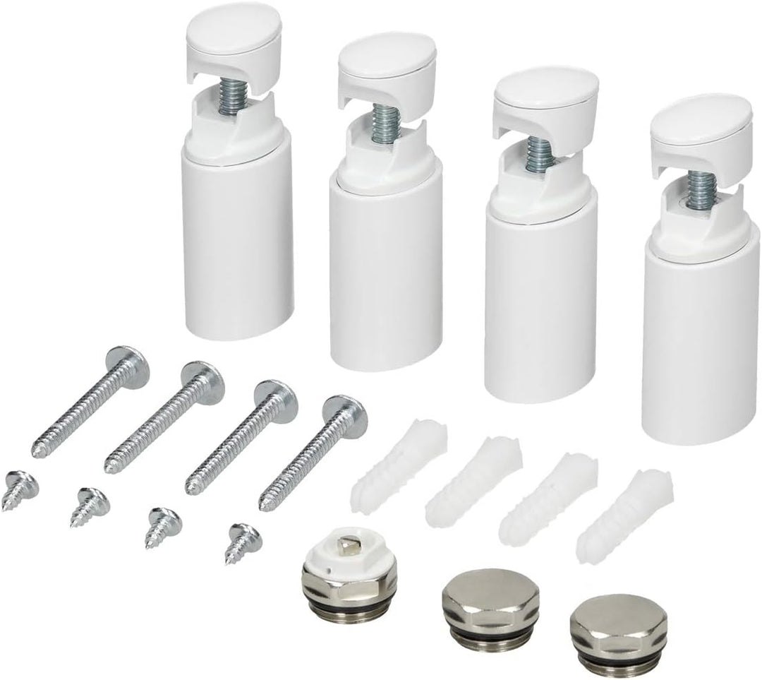 ECD Germany Badheizkörper Elektrisch 600 x 1200 mm mit Heizstab 900 W Grosse Leistung - Weiss - gebo